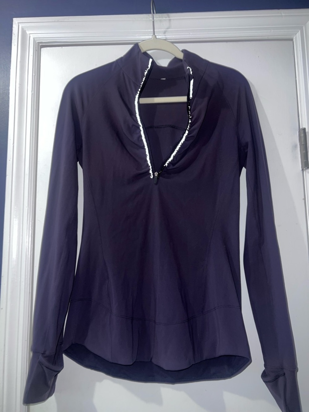 lululemon athletica Purple Quarter-Zip Long Sleeve Pullover